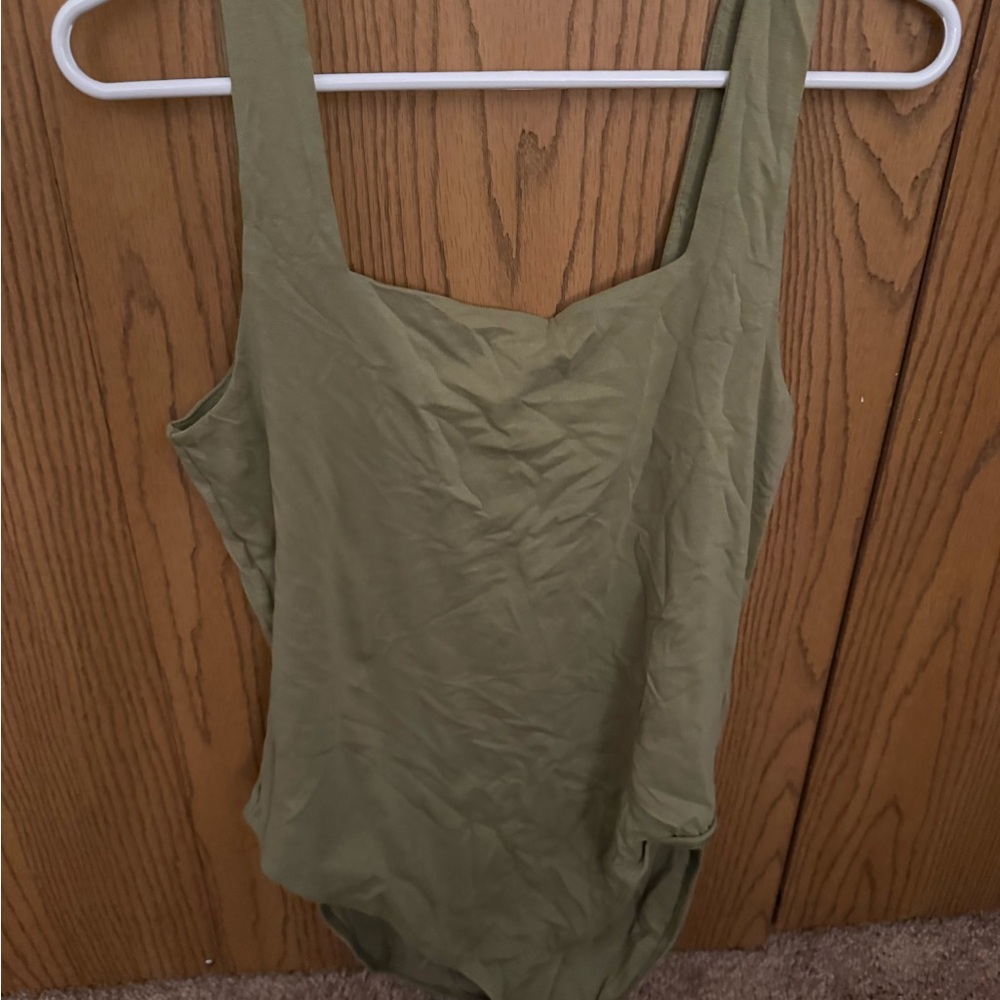 Old Navy Olive Green Bodysuit